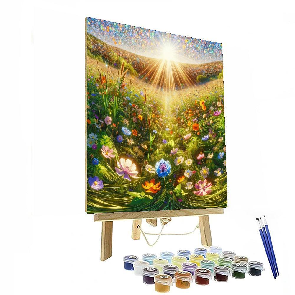 Summer Meadow Dreamscape DIY Paint By Numbers
