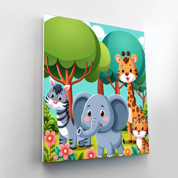 The Animal Kingdom Paint By Numbers Art