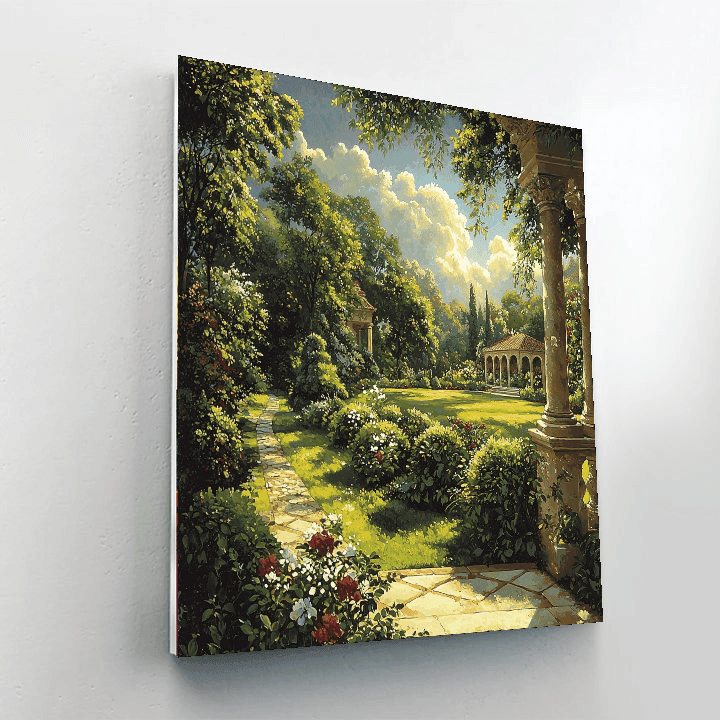 Raphael Inspired Renaissance Garden View  Paint By Numbers Kits