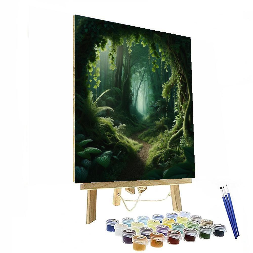 Hidden Forest Secrets Painting Number Kit