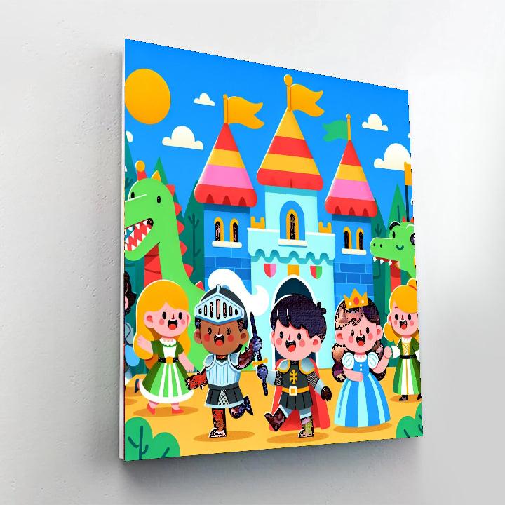 Creative Castle Quest Paint By Numbers Art
