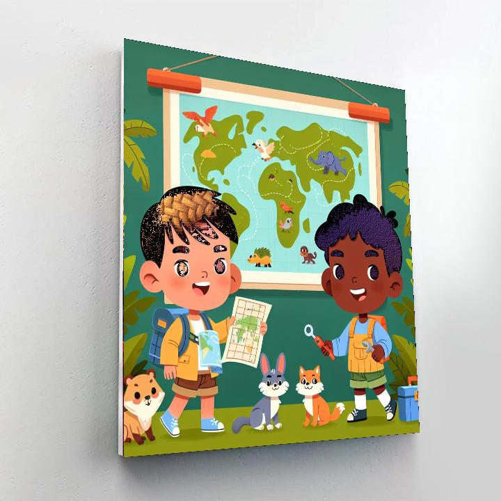 Jungle Explorer Challenge Number Painting