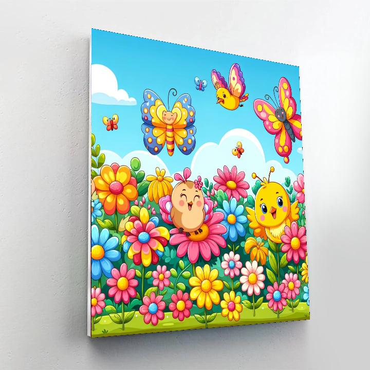 Glittering Gardens Painting Number Kit