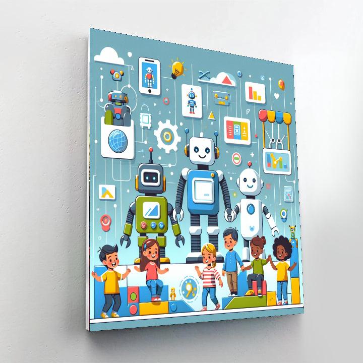 Robot Innovators' Playground DIY Paint By Numbers