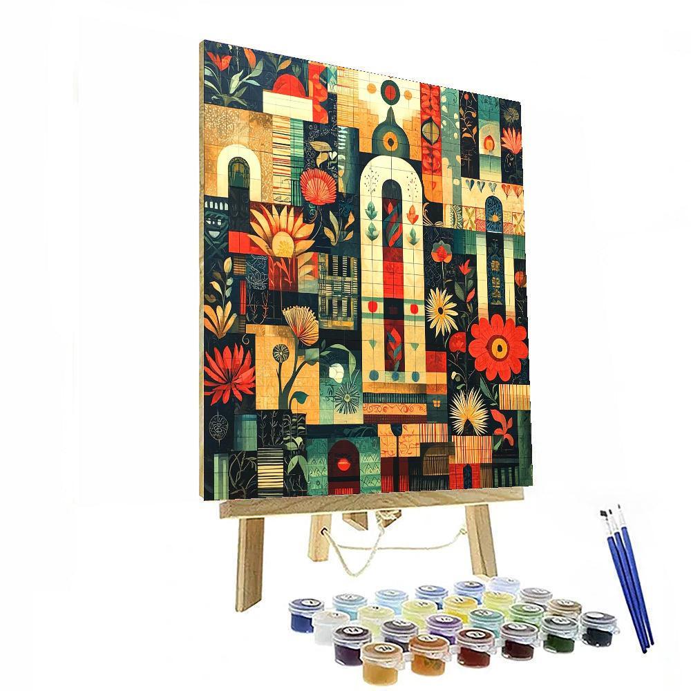 Frida Kahlo Inspired Whispers Of Heritage  Painting Number Kit