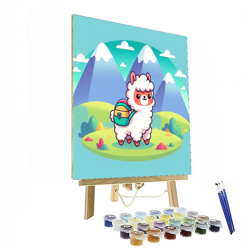 Adventure Alpaca Trek Number Painting