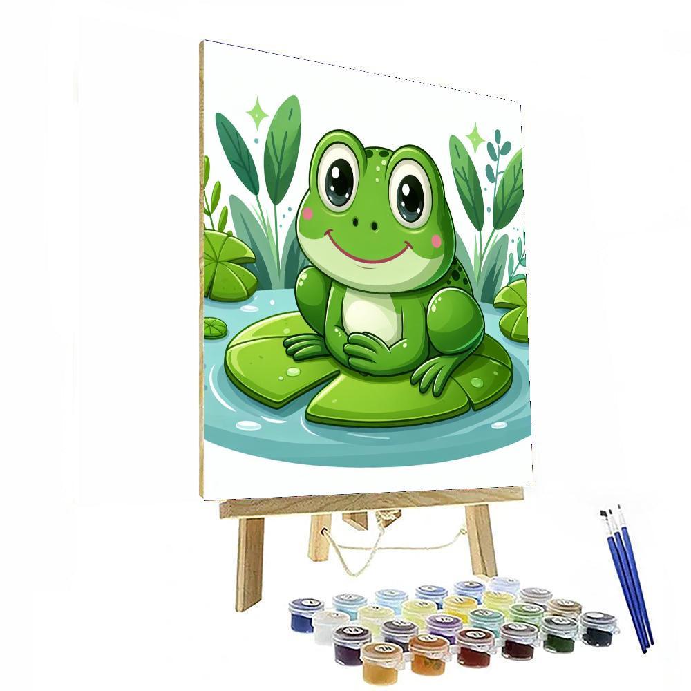 Fantastic Frog Frenzy Paint By Numbers Art