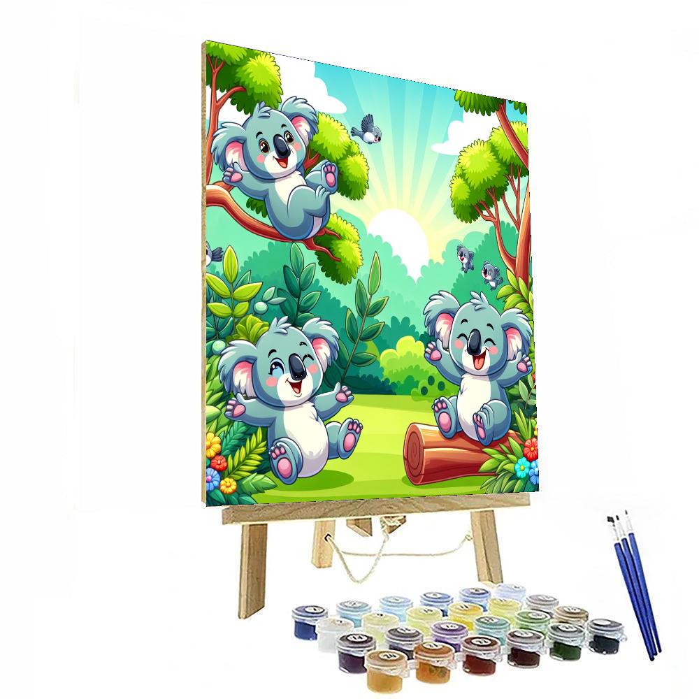 Curious Koala Kingdom Painting Number Kit