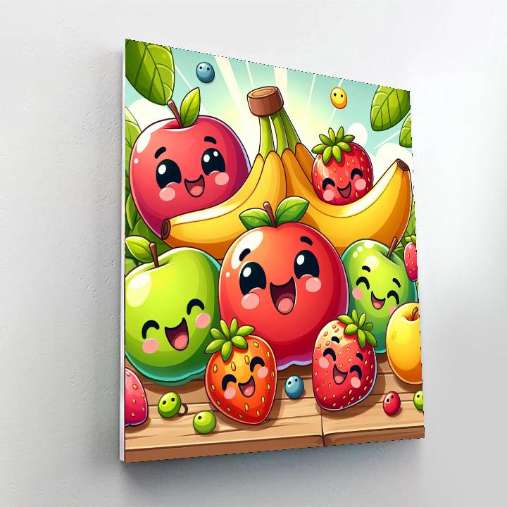 Joyful Summer Fruit Numbered Painting Kits