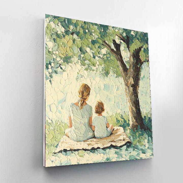 Afternoon Reading With Mom Painting Number Kit
