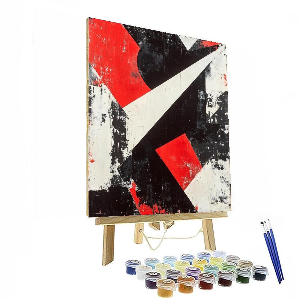 Kazimir Malevich Inspired Quiet Disruption  Paint By Numbers