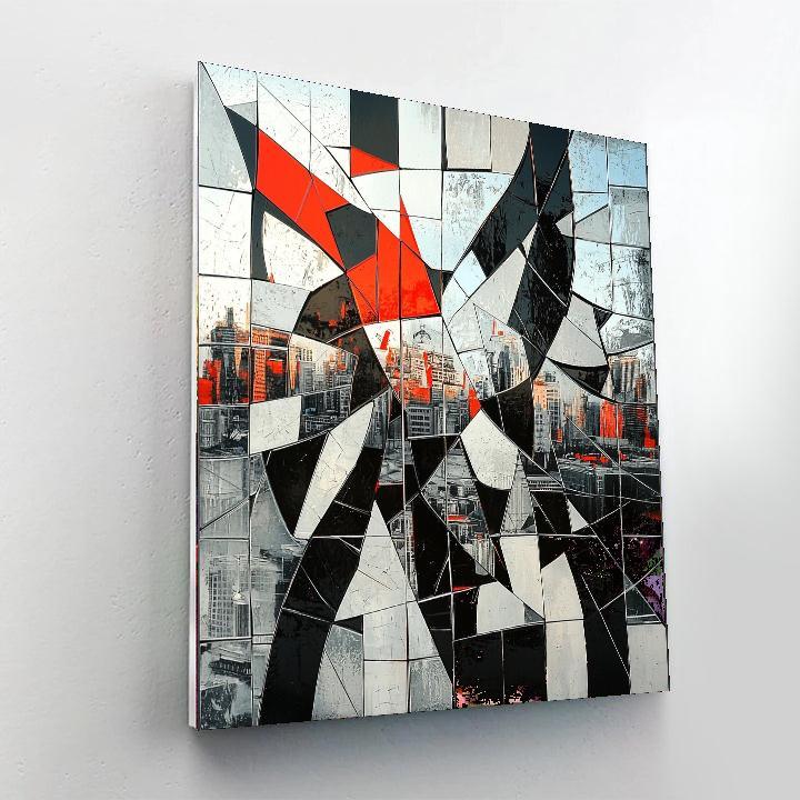 Banksy Inspired Shattered Echoes  Paint By Numbers Kits