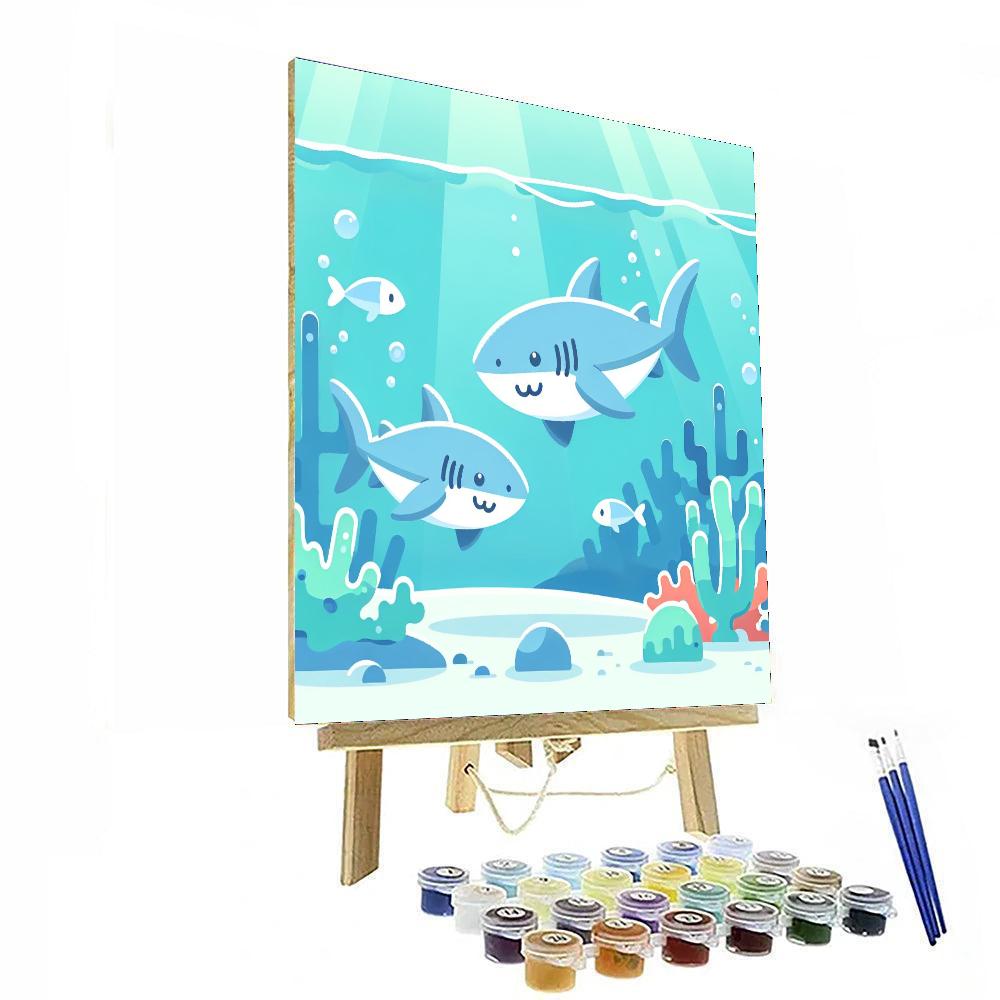 Shy Sharks Numbered Painting Kits