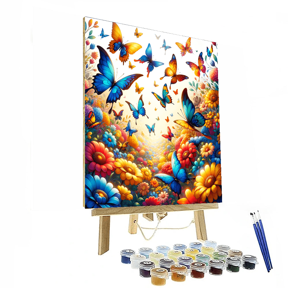 Dancing Butterflies Numbered Painting Kits