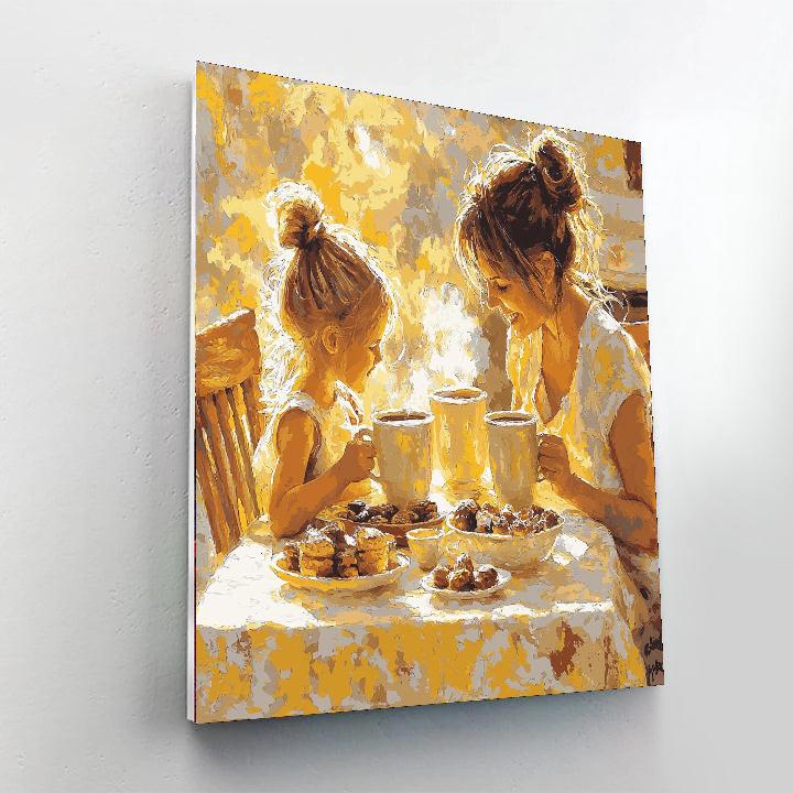 Morning Coffee Ritual Number Painting