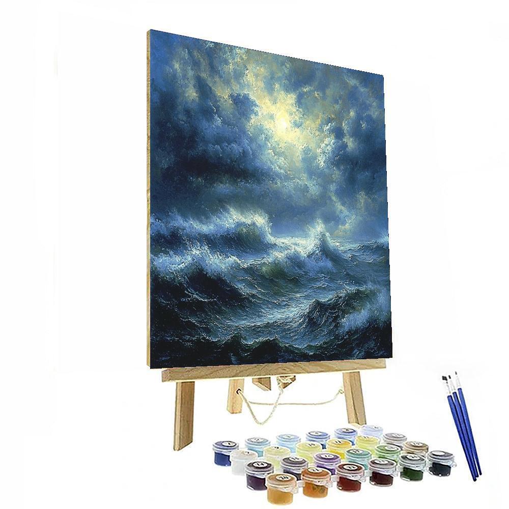 Turner Inspired Stormy Seascape  Paint By Numbers