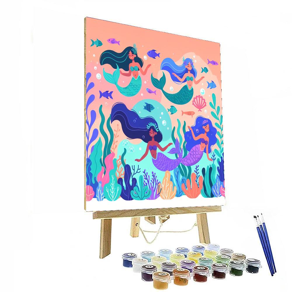 Ocean Mermaid's Lair Paint By Number