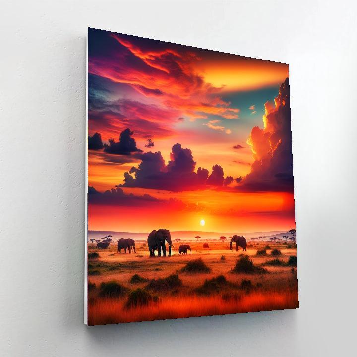 Majestic Savanna Wander Paint By Numbers
