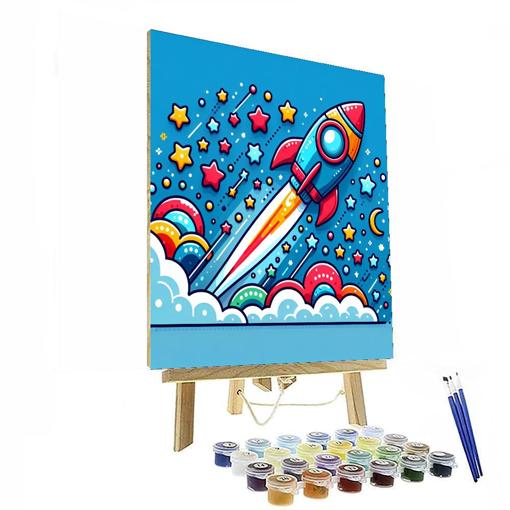 Racing Rocket Paint By Number