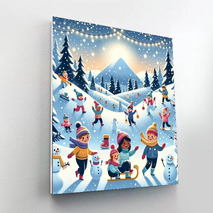 Winter Wonderland Exploration Paint By Color