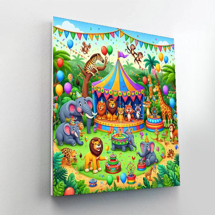 Jungle Carnival Fiesta Painting Number Kit