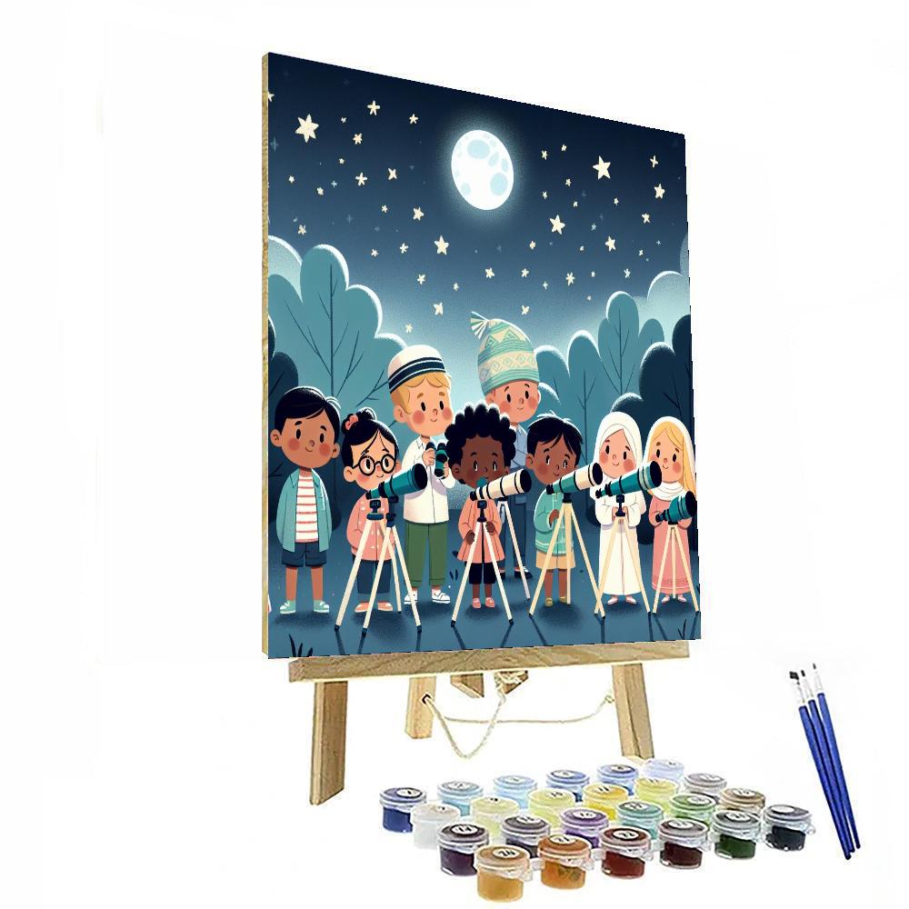 Starry Night Sky Explorers Numbered Painting Kits