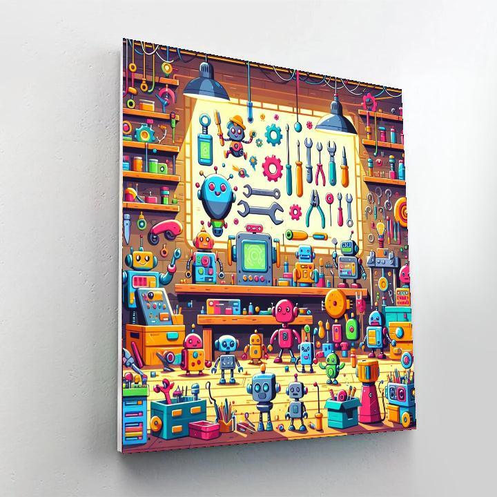 Inventor's Workshop Wonderland Painting Number Kit
