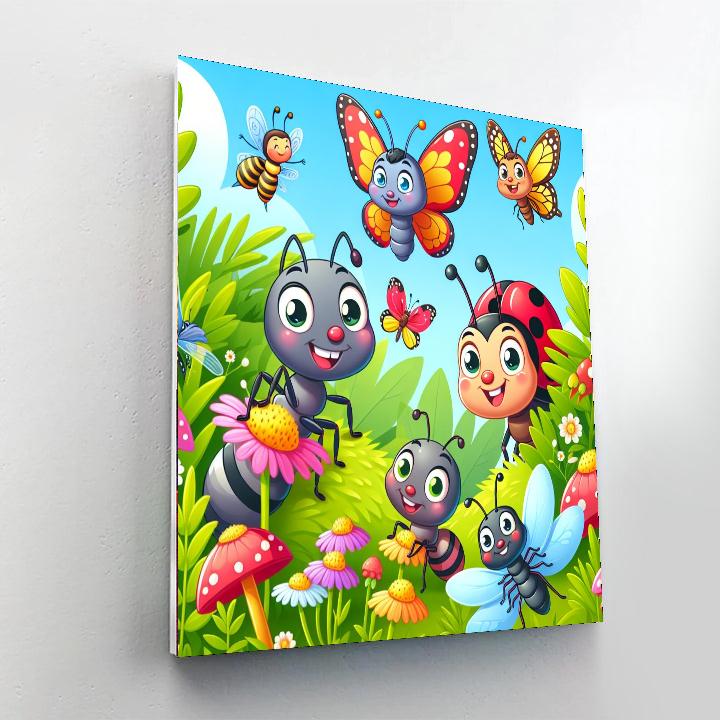 The Great Bug Adventure Paint By Numbers Art