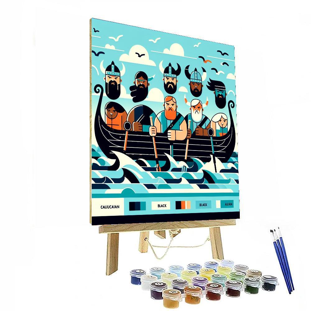 Viking Adventure Quest Painting Number Kit