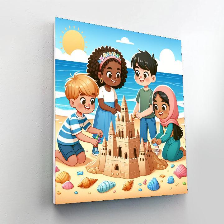 Seaside Sandcastle Kingdom Paint By Number