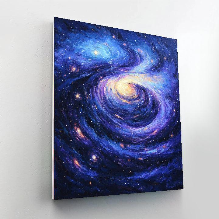 Paul Cézanne Inspired Ethereal Cosmos  Painting By Numbers Kit