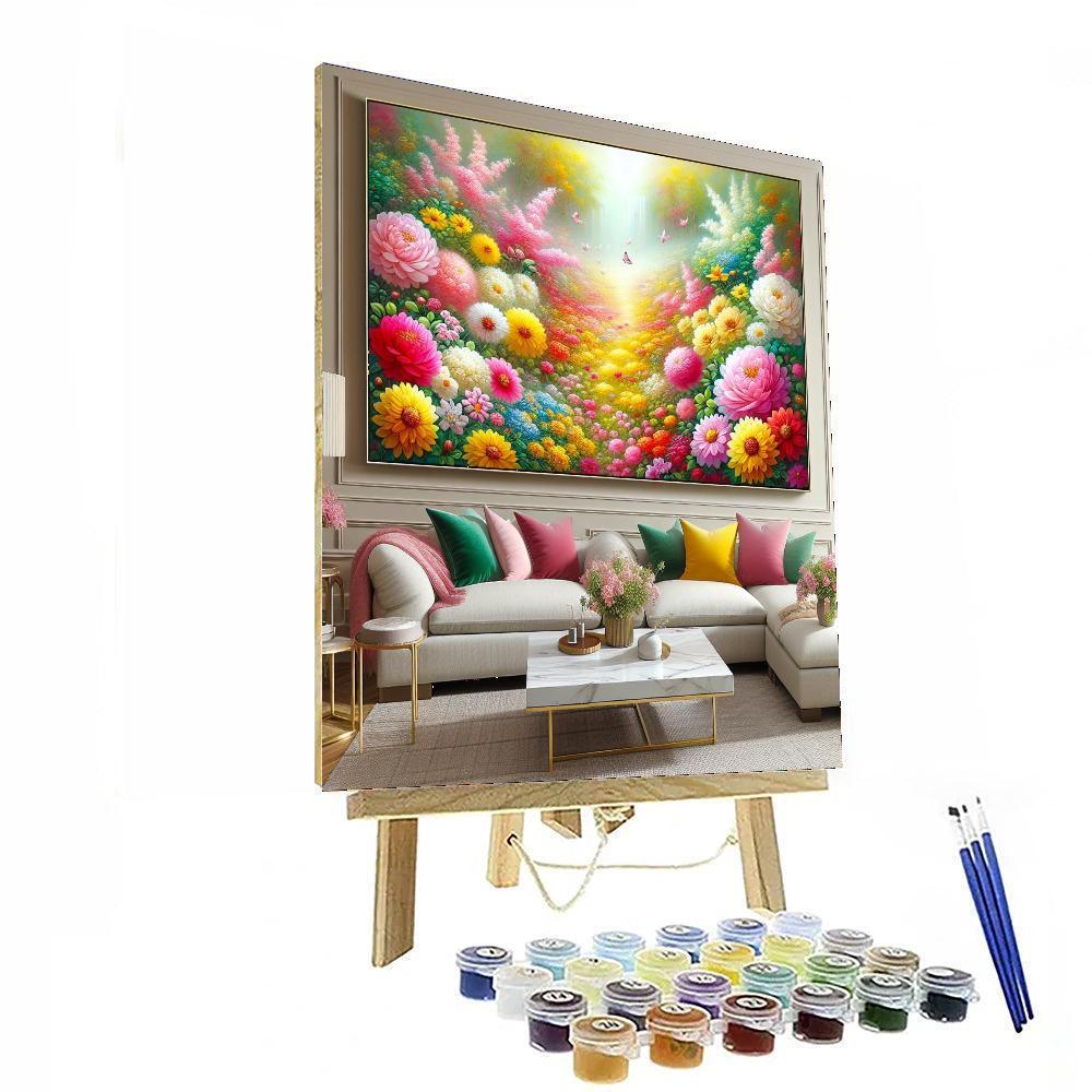 Fantasy Floral Dreams Paint By Numbers Art