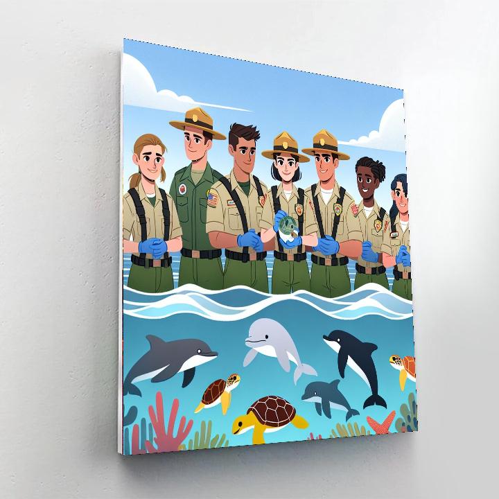Ocean Rescue Rangers Numbered Painting Kits