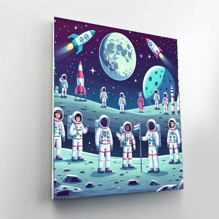 Lunar Landing Legacy DIY Paint By Numbers