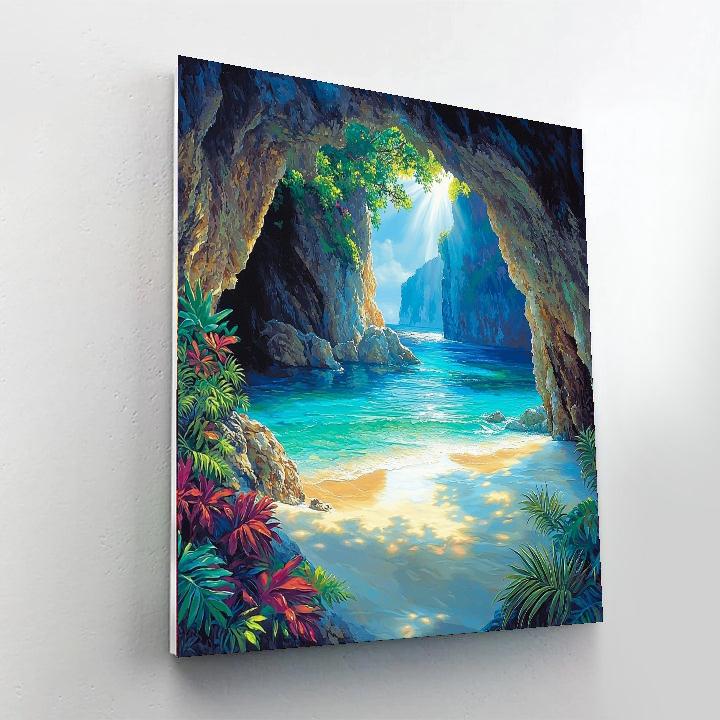The Hidden Beach Numbered Painting Kits