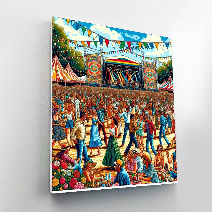 Lollapalooza Paris - France Number Painting