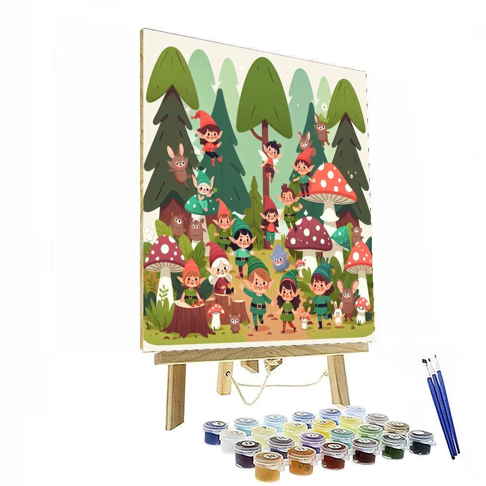 Magical Elf Forest Numbered Painting Kits