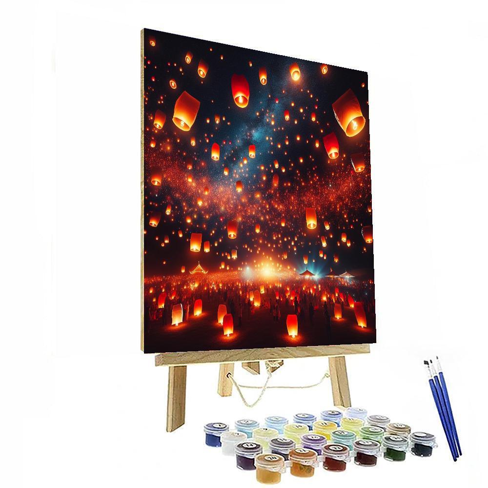Mystic Lantern Festival Paint By Color