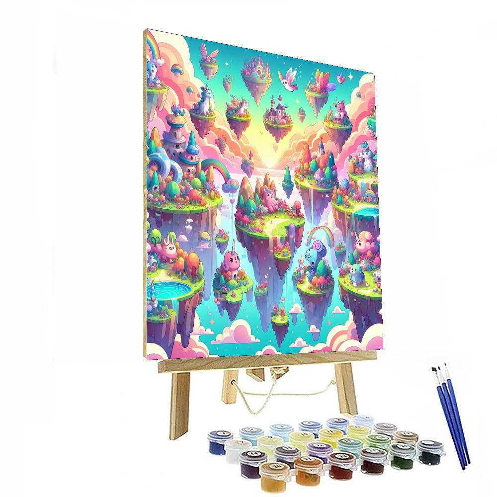 Floating Islands Paint By Numbers