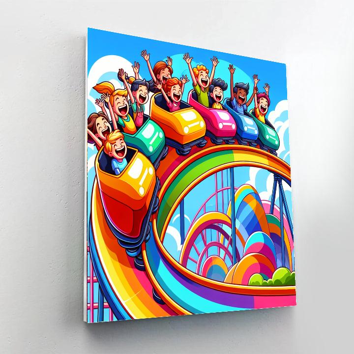 Exciting Roller Coaster Paint By Color