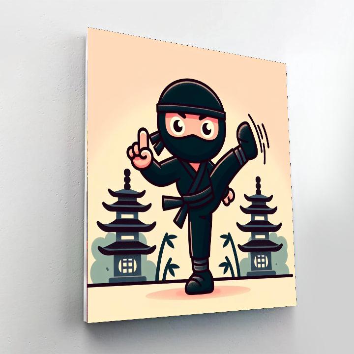 Ninja Warrior Quest DIY Paint By Numbers