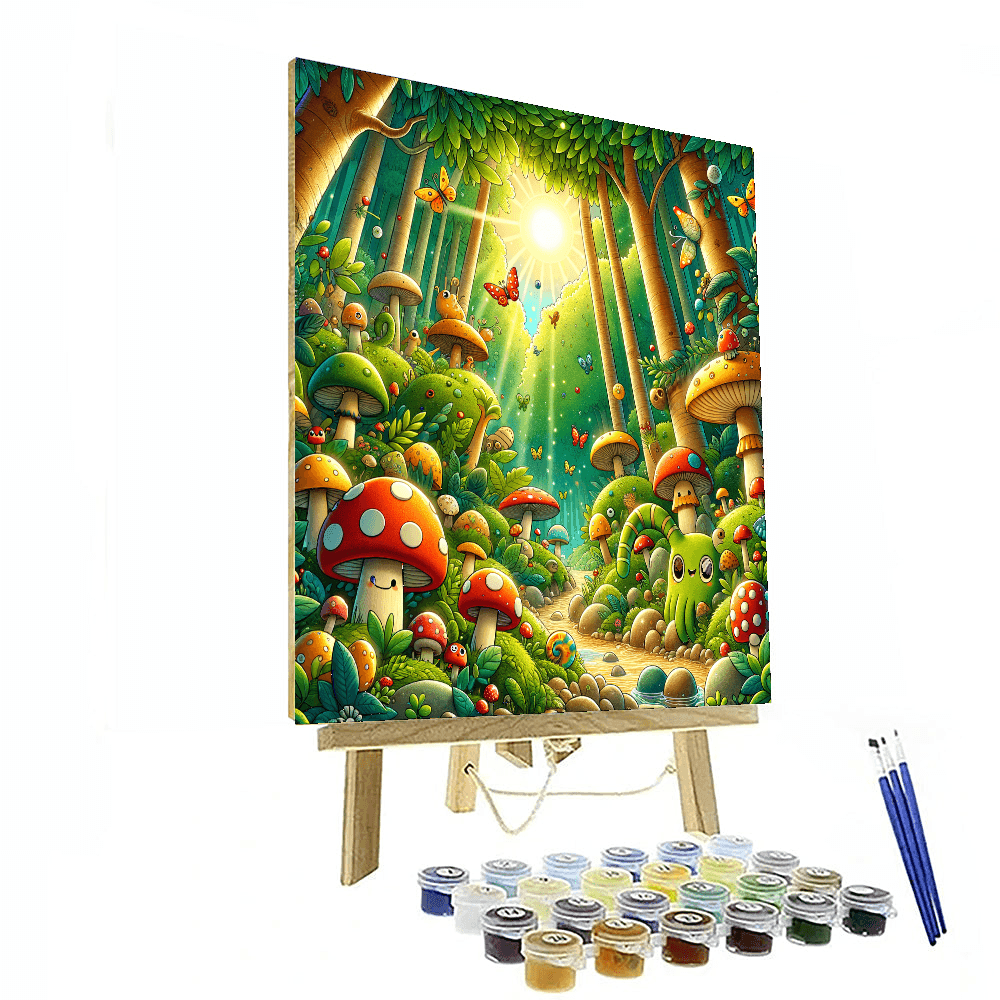Charming Woodland Glade Numbered Painting Kits