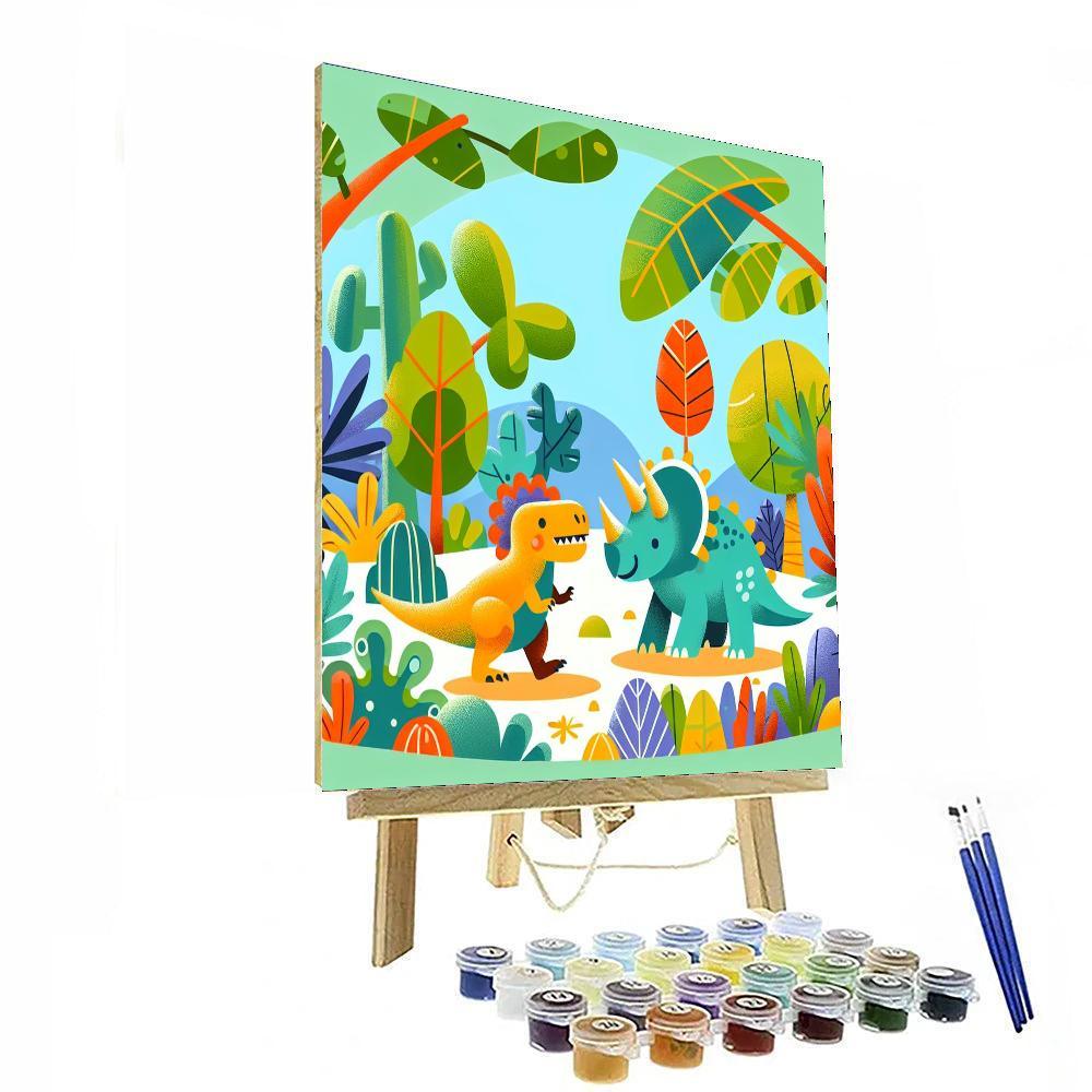 Jurassic Dino Quest Paint By Color