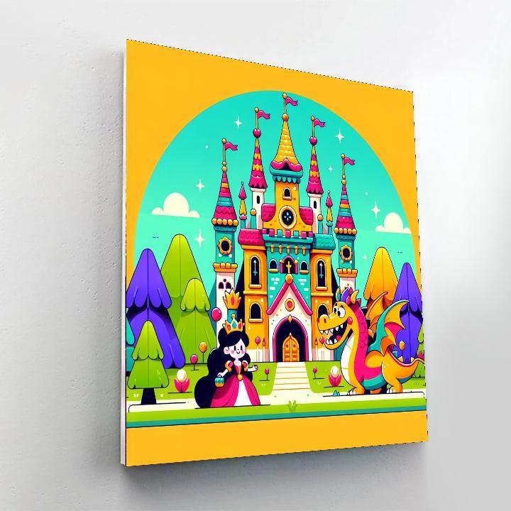 Magical Fairytale Kingdom Painting By Numbers Kit