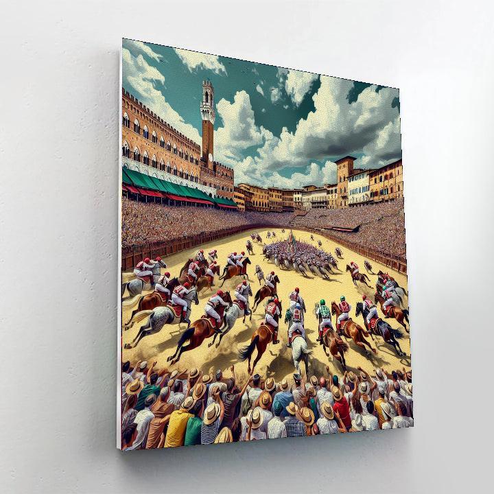 The Palio Di Siena - Italy Numbered Painting Kits