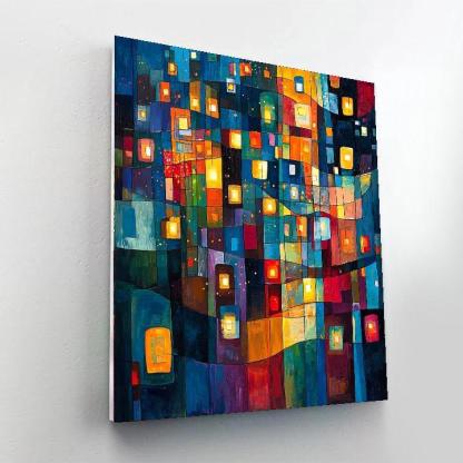 Wassily Kandinsky Inspired Harmonious City Symphony  Paint By Numbers Kits