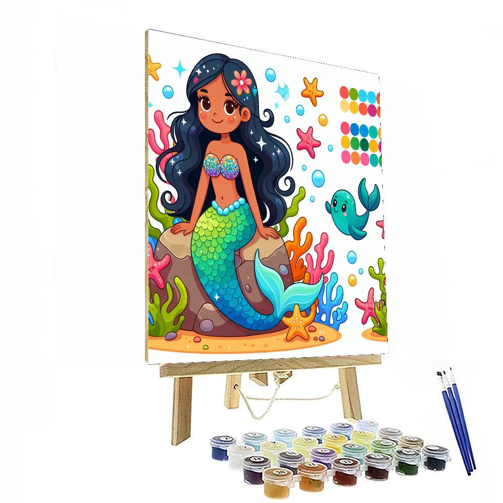 Seaside Mermaid Melody Paint By Number