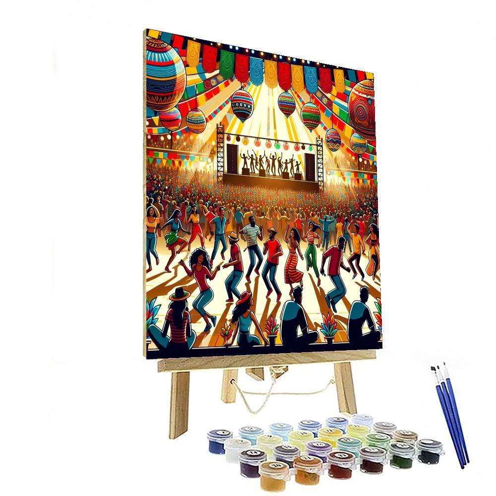 Lively Festival Of Colors Numbered Painting Kits