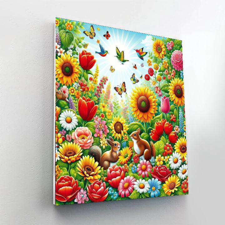 Lively Garden Celebration Paint By Color