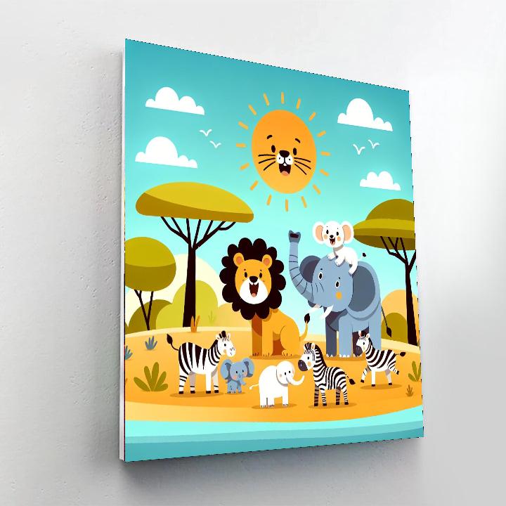 Vibrant Nature Safari Paint By Numbers Kits